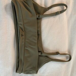 Olive Green Sports Bra